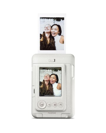 Fujifilm Instax Mini LiPlay Hybrid Instant Camera - Misty White