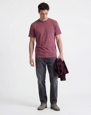 Union Garment Dyed T-Shirt- Burgundy