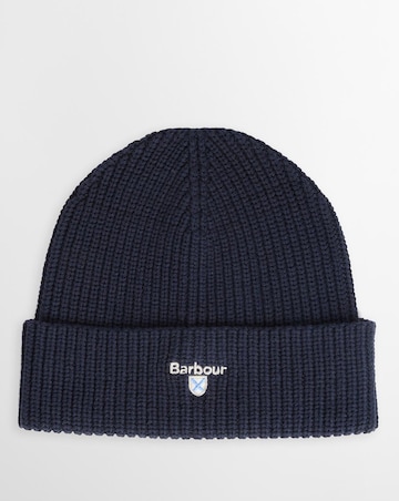 Barbour Cascade Beanie & Scarf Set - Navy