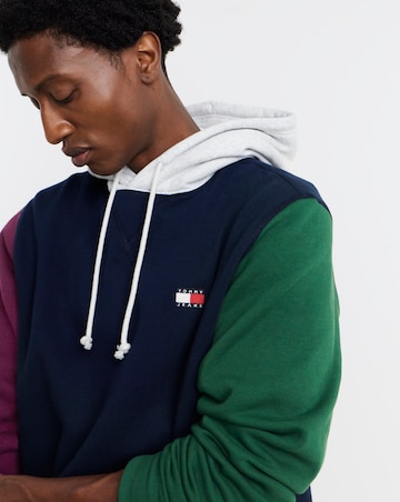 Tommy Jeans Colourblock Badge Hoodie - Multi