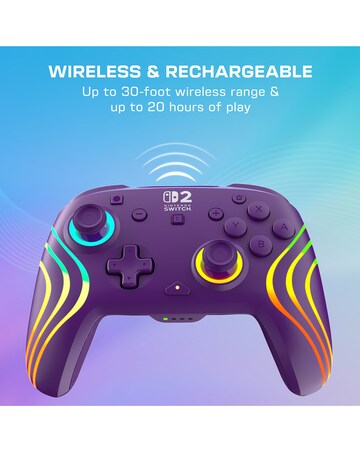 Turtle Beach Afterglow Wave Wireless RGB Gaming Controller for Nintendo Switch 2