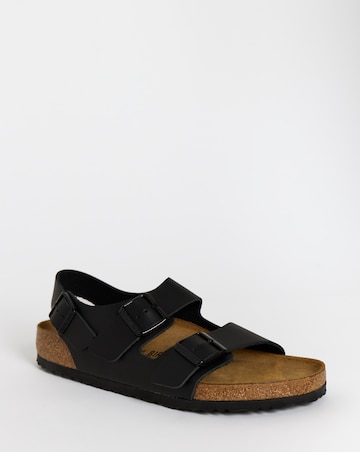 Birkenstock Classic Smooth Leather Miland Sandals - Black