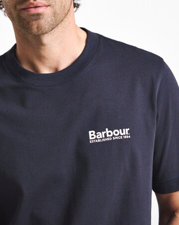 Barbour Moonwell Short Sleeve Graphic Relaxed T-Shirt - Navy