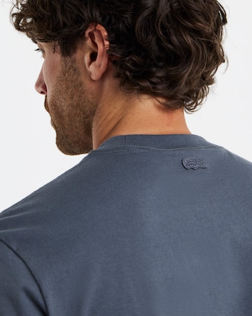 Lacoste Short Sleeve Graphic Printed T-Shirt - Grey