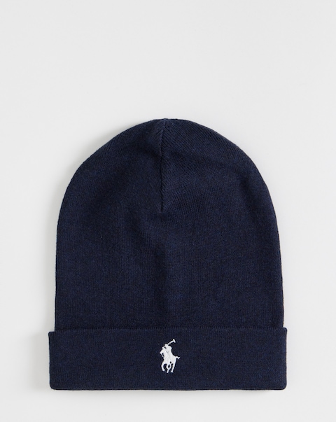Polo Ralph Lauren Cotton Pima Cotton Beanie - Navy Heather