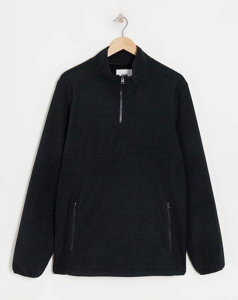 Black 1/4 Zip Up Fleece