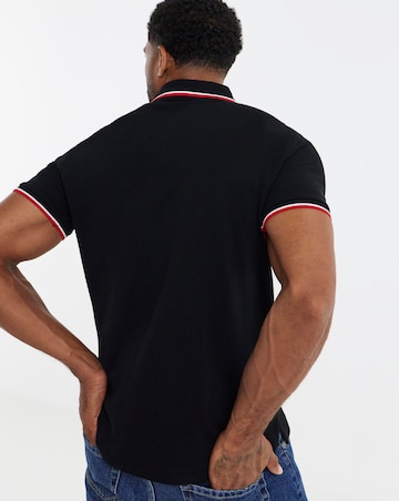 Polo Ralph Lauren Short Sleeve Tipped Polo - Black