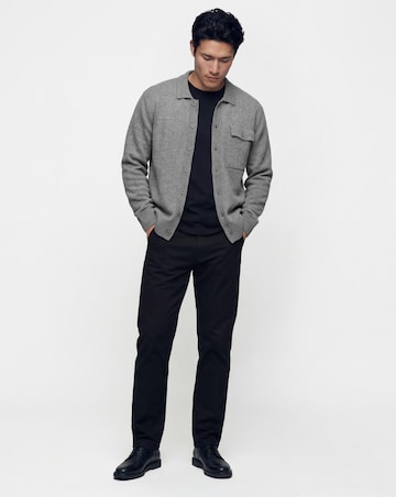 Wool Mix Button Through Knitted Shirt