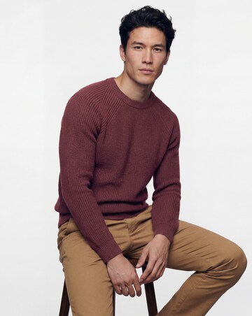 Cotton Twist Crew Neck Knitted Jumper