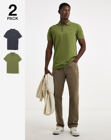 Voi 2 Pack Pique Polos Long Length