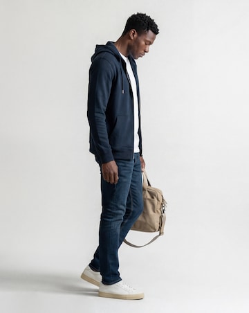 Full Zip Hoodie Long- Navy