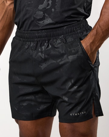 Gym King Debossed Camo Shorts