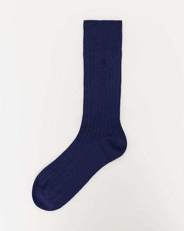 Polo Ralph Lauren 3 Pack Soft Touch Ribbed Socks - Navy
