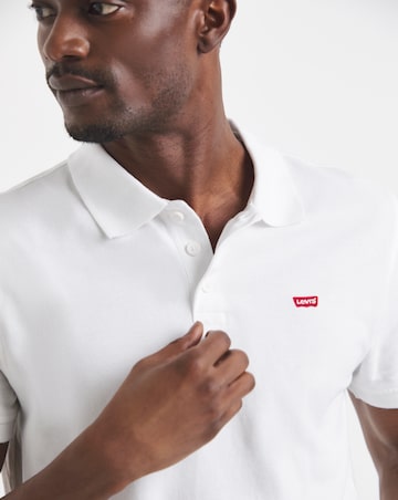 Levi's Short Sleeve Housemark Pique Polo - White