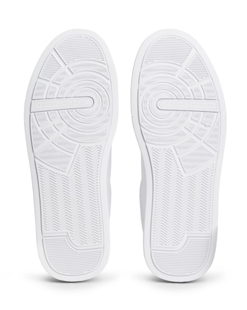 Tommy Hilfiger Court Leather Trainers - White/Navy