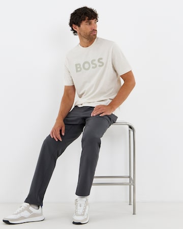 BOSS Short Sleeve Structure Logo T-Shirt - Ecru