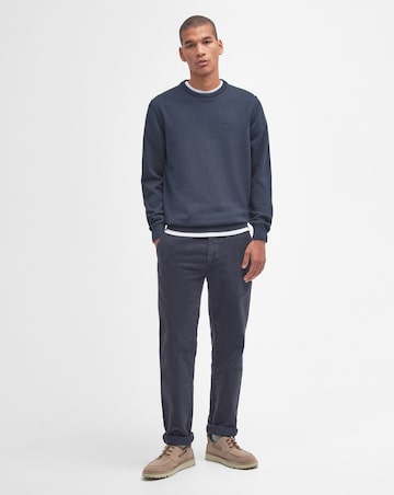Barbour Pima Cotton Crewneck Sweater - Navy