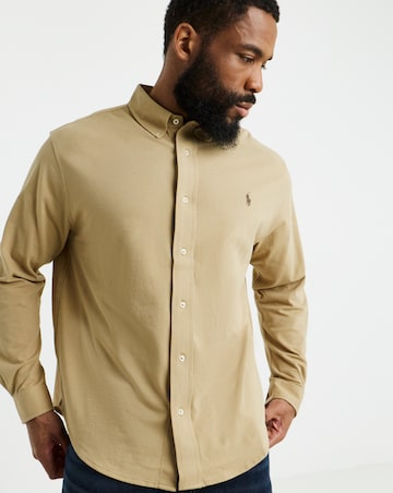 Polo Ralph Lauren Short Sleeve Stretch Mesh Shirt - Vintage Khaki