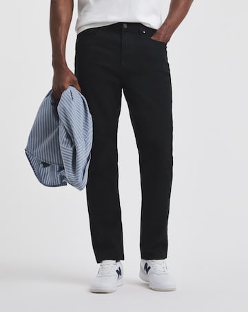 Union Black Slim Fit Gabardine Jeans