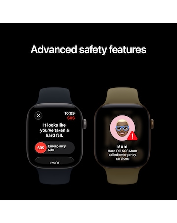 Apple Watch Series 12 GPS 42mm - Space Grey Aluminium/Navy Blue Sport Band - M/L