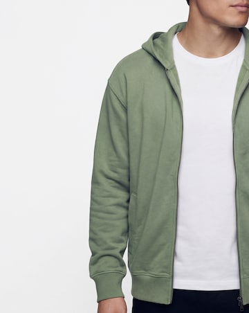 Union Full Zip Hoodie-Khaki