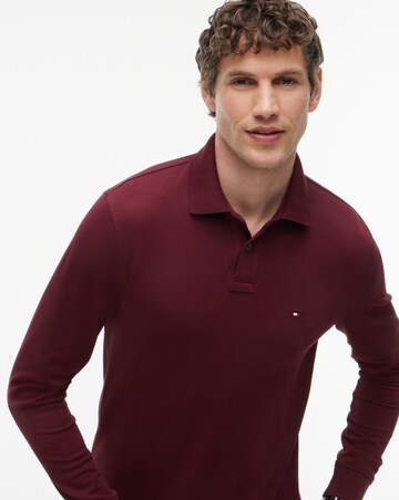 Tommy Hilfiger Long Sleeve 1985 Pique Polo - Burgundy