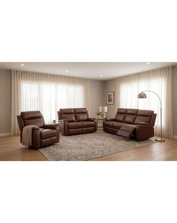 Prescott Leather Power Recliner 2 Seater Sofa