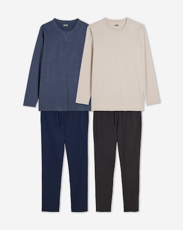 2 Pack Long Sleeve Pyjama Set