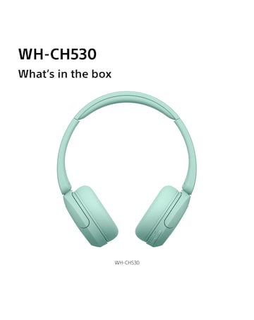 Sony WH-CH530 Wireless On-Ear Headphones - Mint
