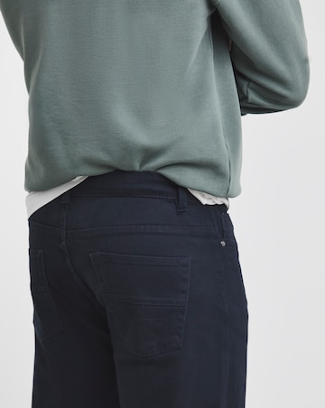 Union Navy Straight Stretch Gabardine Jeans