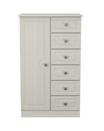 Peregrine Ready Assembled 1 Door 5 Drawer Kids Wardrobe - Kids