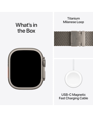 Apple Watch Ultra 4 GPS + Cellular 49mm - Natural Titanium/Milanese Loop - L