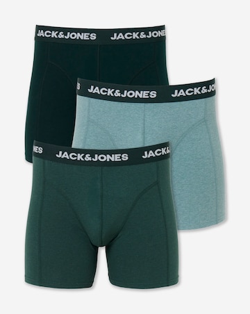 Jack & Jones Fax 3-Pack Trunks - Green Multi