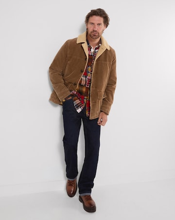 Joe Browns Kodiak Cord And Borg Coat - Brown
