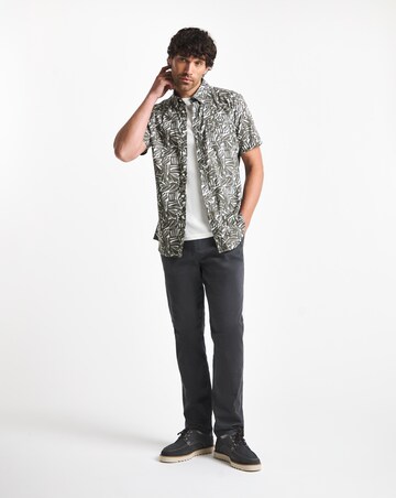 Barbour Orton Short Sleeve Printed Summer Shirt - Olive
