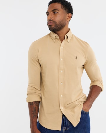 Polo Ralph Lauren Short Sleeve Stretch Mesh Shirt - Vintage Khaki