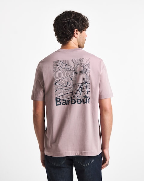 Barbour Moonwell Short Sleeve Graphic Relaxed T-Shirt - Ironstone