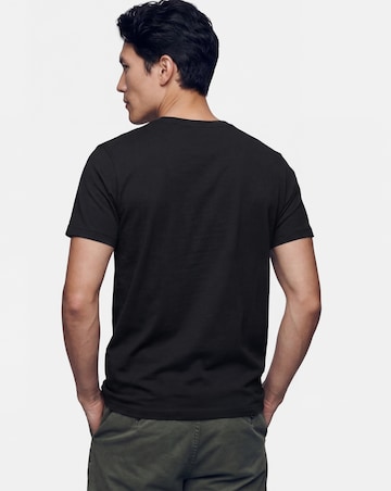 Pure Cotton Crew Neck T-Shirt Long- Black