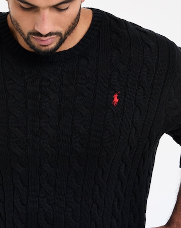 Polo Ralph Lauren Cable Knit Jumper - Black