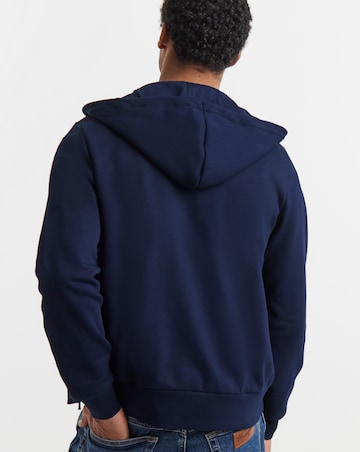 Lacoste Classic Zip Through Hoodie - Navy