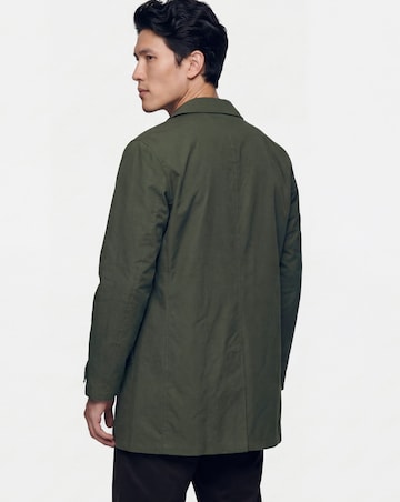 Khaki Mac With Tab Cuff Detail