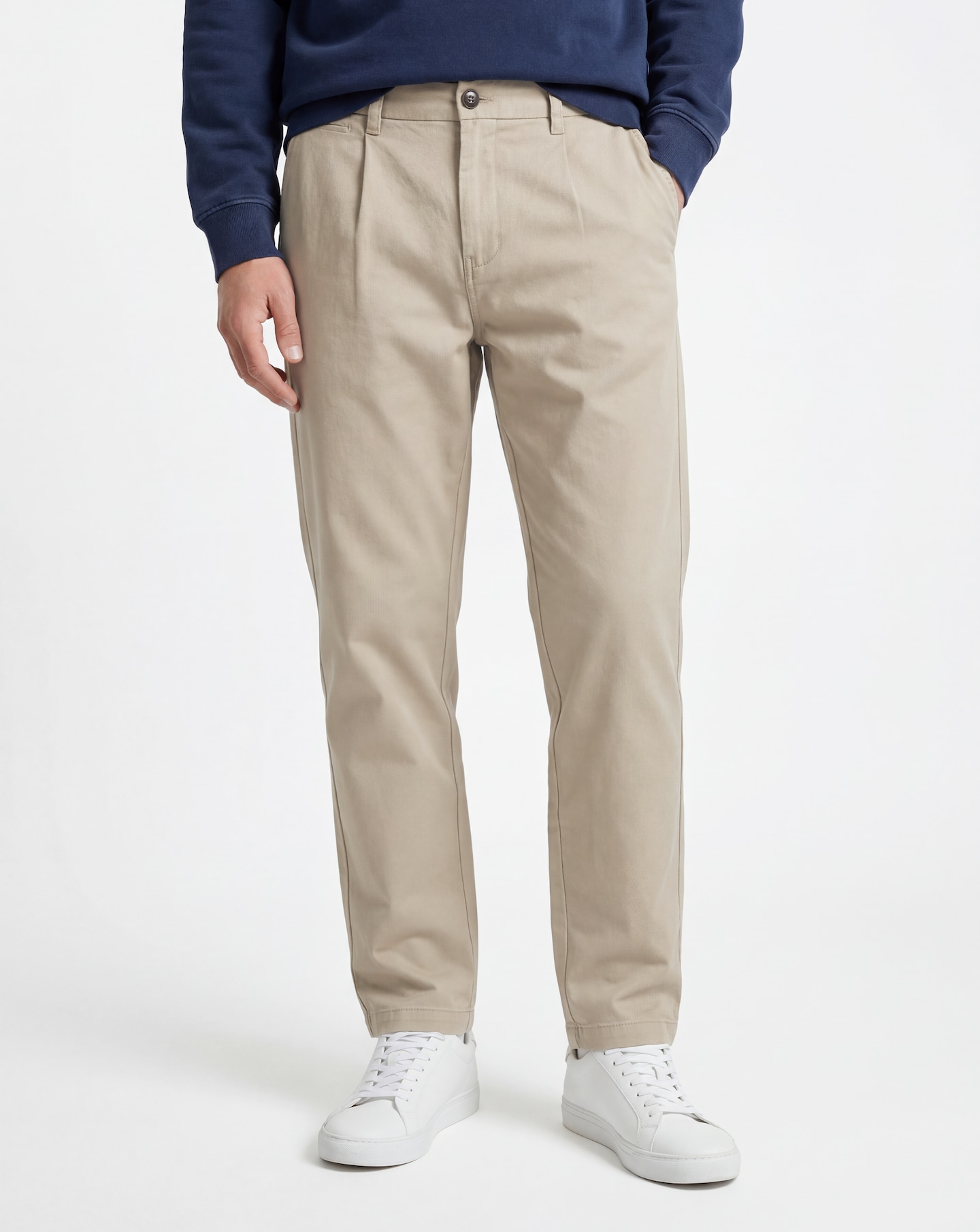 Pleat Front Loose Tapered Fit Chino | Jacamo