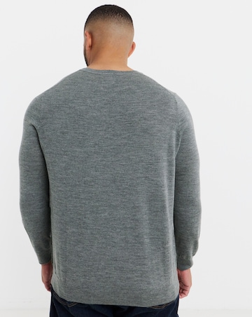 Polo Ralph Lauren Grey Wool Knit Merino Jumper