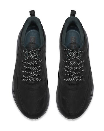 Clarks Pace Trail Lo Waterproof Trainer - Black