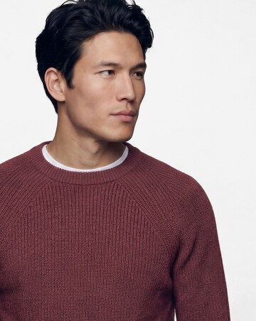 Cotton Twist Crew Neck Knitted Jumper