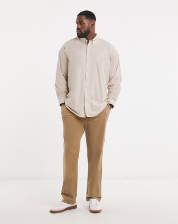 Polo Ralph Lauren Long Sleeve Gingham Poplin Shirt - Beige/White