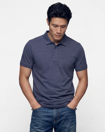 Marl Pique Polo Long