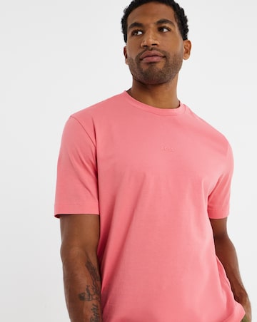 BOSS Short Sleeve Relax Fit Logo T-Shirt - Bright Pink