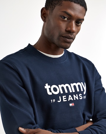 Tommy Jeans Graphic Crewneck Sweatshirt - Navy