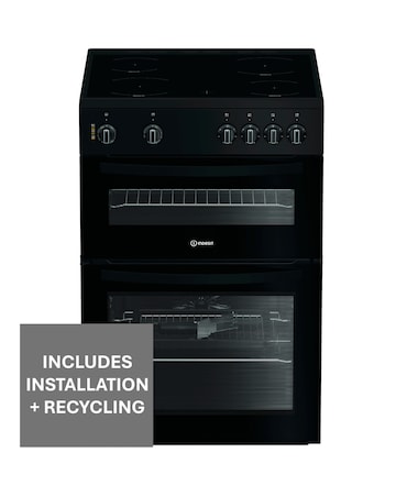 Indesit IDE6VMB 60cm Electric Double Cooker with Ceramic Hob Installation